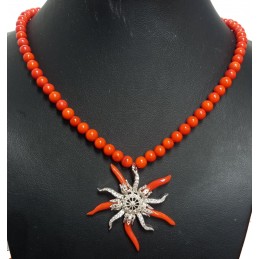 COLLANA CON SOLE CORALLO